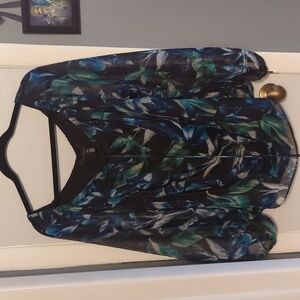 White House Black Market Office The Shoulder Blouse, XL